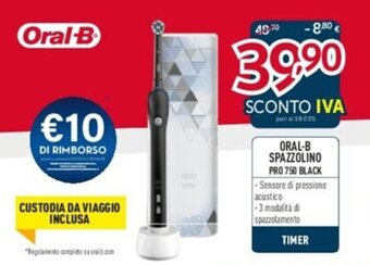 Oral-B Spazzolino Pro 750 Black