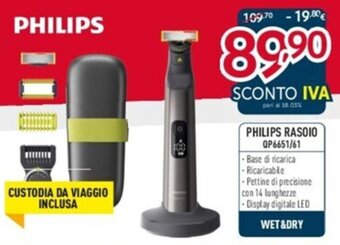 Elettrosintesi Philips Rasoio QP6651/61 offerta