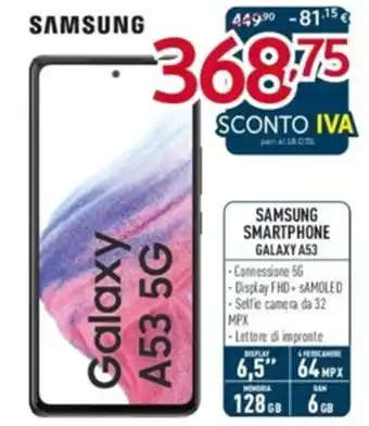 Elettrosintesi Samsung Smartphone Galaxy A53 offerta
