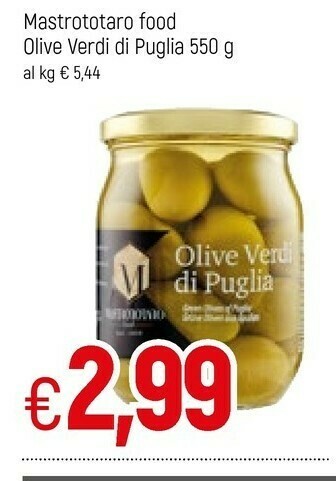 Famila Mastrototaro Food Olive Verdi Di Puglia offerta
