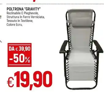Famila Gravity Poltrona offerta