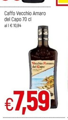 Famila Caffo - Vecchio Amaro Del Capo 700 G(ml) offerta