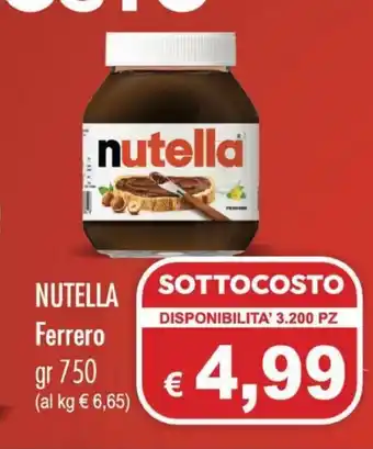 Nutella Ferrero 750 gr