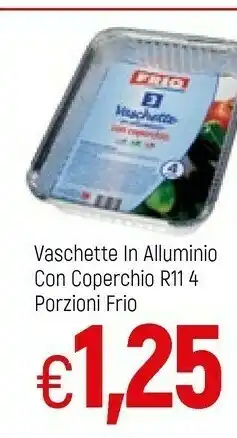 Vaschette In Alluminio Con Coperchio R11 4 Porzioni Frio