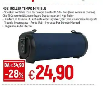 Famila Superstore Ngs Roller Tempo Mini Blu offerta