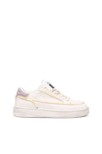 Sneaker in nabuk con bordi in schiuma