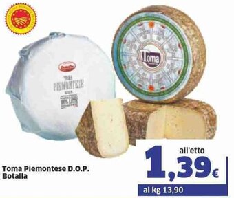 Sigma Botalla Toma Piemontese D.O.P. offerta