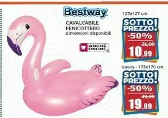 Happy Casa Bestway Cavalcabile Fenicottero offerta