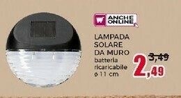 Lampada Solare Da Muro