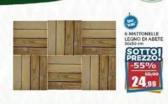 Happy Casa Mattonelle Legno Di Abete offerta