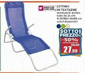 Happy Casa Lettino In Textilene offerta