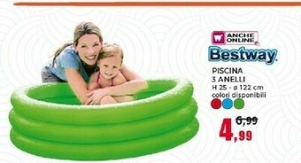 Happy Casa Bestway Piscina 3 Anelli offerta