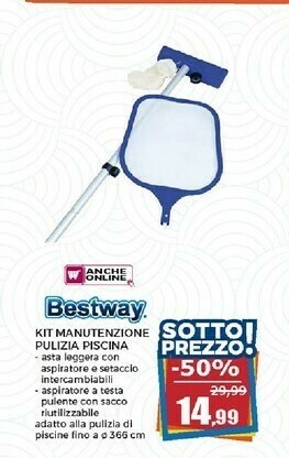 Happy Casa Bestway Kit Manutenzione Pulizia Piscina offerta