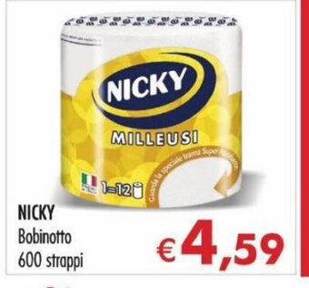 Nicky Bobinotto 600 strappi