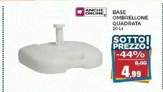 Happy Casa Base Ombrellone Quadrata offerta