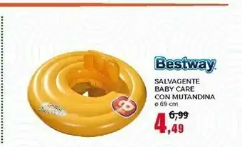 Happy Casa Bestway Salvagente Baby Care Con Mutandina offerta