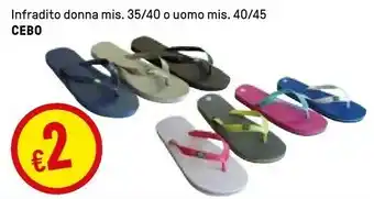 Iper La Grande Cebo Infradito Donna Mis offerta
