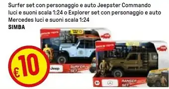 Iper La Grande Simba Explorer Set Con Pesonaggio E Auto Mercedes offerta