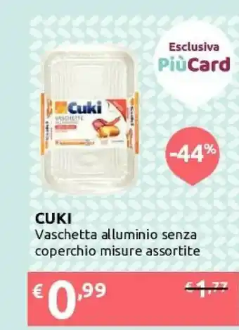 Ipersoap Cuki Vaschetta Alluminio Senza Coperchio offerta