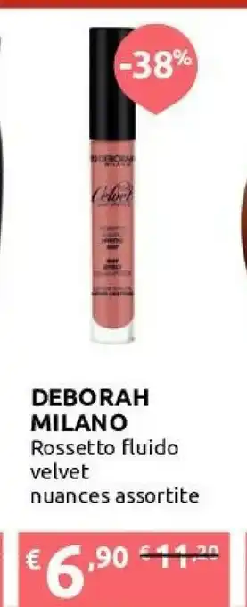 Ipersoap Deborah Milano Fluid Velvet Mat 3.75g Rosso Rossetto offerta