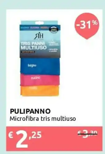 Ipersoap Pulipanno Microfibra Tris Multiuso offerta