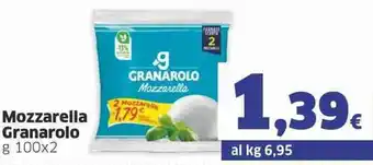 Sigma Granarolo Mozzarella g 100x2 offerta