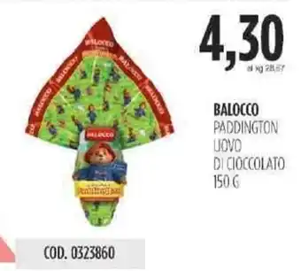 Carico Cash & Carry Balocco Paddington Uovo di Cioccolato 150 g offerta