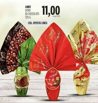 Carico Cash & Carry Lindt Uovo di Cioccolato 320 g offerta
