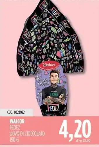 Carico Cash & Carry Walcor Fedez Uovo di Cioccolato 150 g offerta