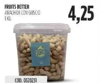 Fruits Better Arachidi con Guscio 1 kg