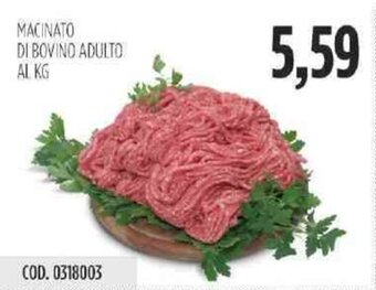 Carico Cash & Carry Macinato Di Bovino Adulto offerta