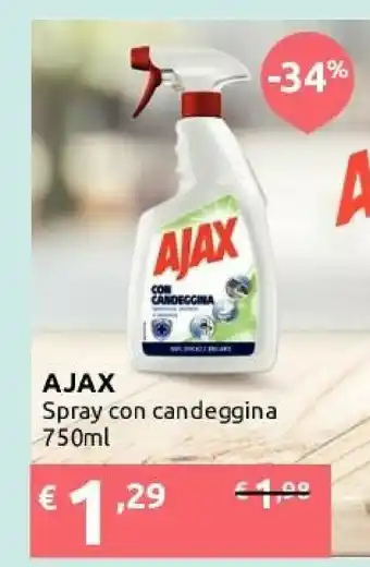 Ipersoap Ajax Spray Con Candeggina 750ml offerta