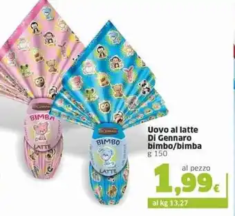 Sigma Uovo al latte Di Gennaro bimbo/bimba g 150 offerta