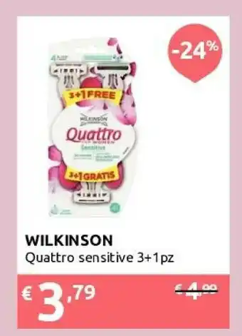 Ipersoap Wilkinson sword Quattro Sensitive offerta