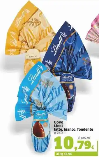 Lindt Uovo latte, bianco, fondente g 240