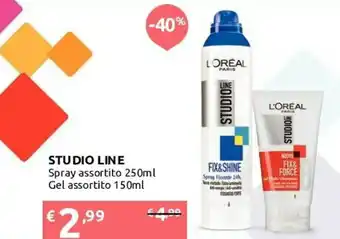 Ipersoap L'Oreal Paris Studio Line offerta