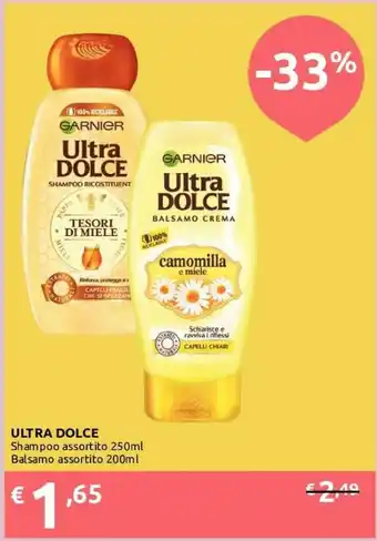 Ipersoap Garnier Ultra Dolce Shampoo offerta