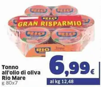 Rio Mare Tonno all'olio di oliva g 80x7