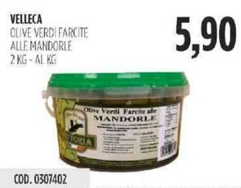 Carico Cash & Carry Velleca Olive Verdi Farcite Alle Mandorle 2 kg offerta