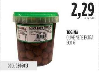 Carico Cash & Carry Togima Olive Nere Extra 500 g offerta
