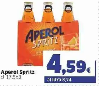 Sigma Spritz Aperol cl 17,5x3 offerta