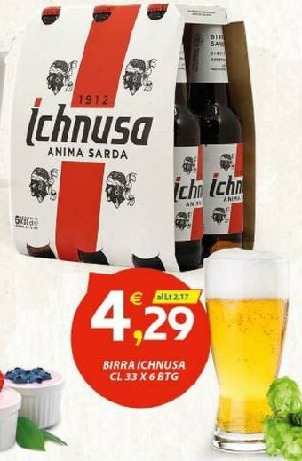 Vivo Supermercati Ichnusa Birra 330 G(ml) offerta