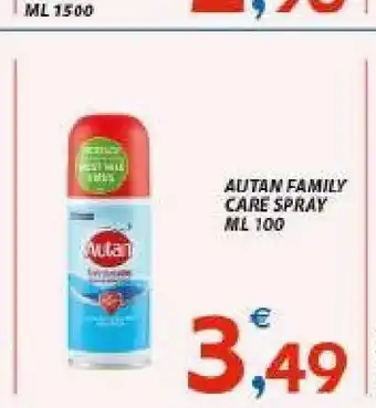 Vivo Supermercati Autan Family Care Spray 100ml offerta