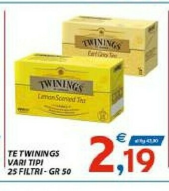 Vivo Supermercati Twinings Peach Tea 50 G(ml) offerta