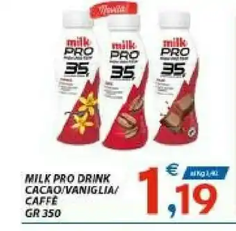 Vivo Supermercati Milk Pro Drink Cacao/ Vaniglia/ Caffe offerta