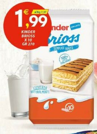 Vivo Supermercati Kinder Brioss offerta