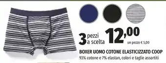 Coop Coop Boxer Uomo Cotone Elasticizzato offerta