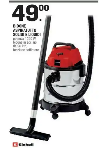 Brico OK Einhell Bidone Aspiratutto Solidi E Liquidi offerta