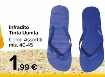 Carrefour Infradito Tinta Uunita