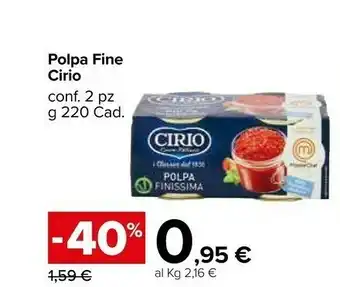 Carrefour Market Cirio Polpa Finissima offerta